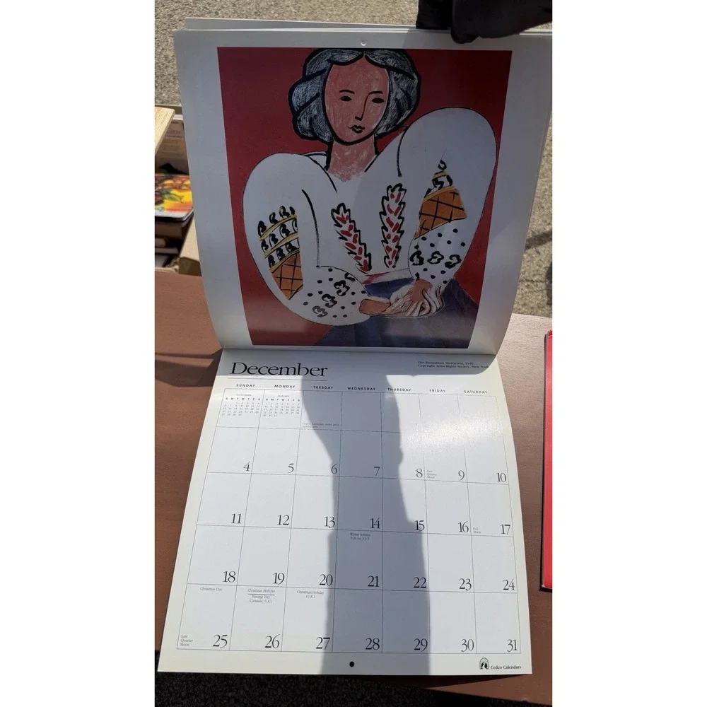 Henri Matisse‎ 1994 Wall Calendar Vintage Cedco Art Calendar